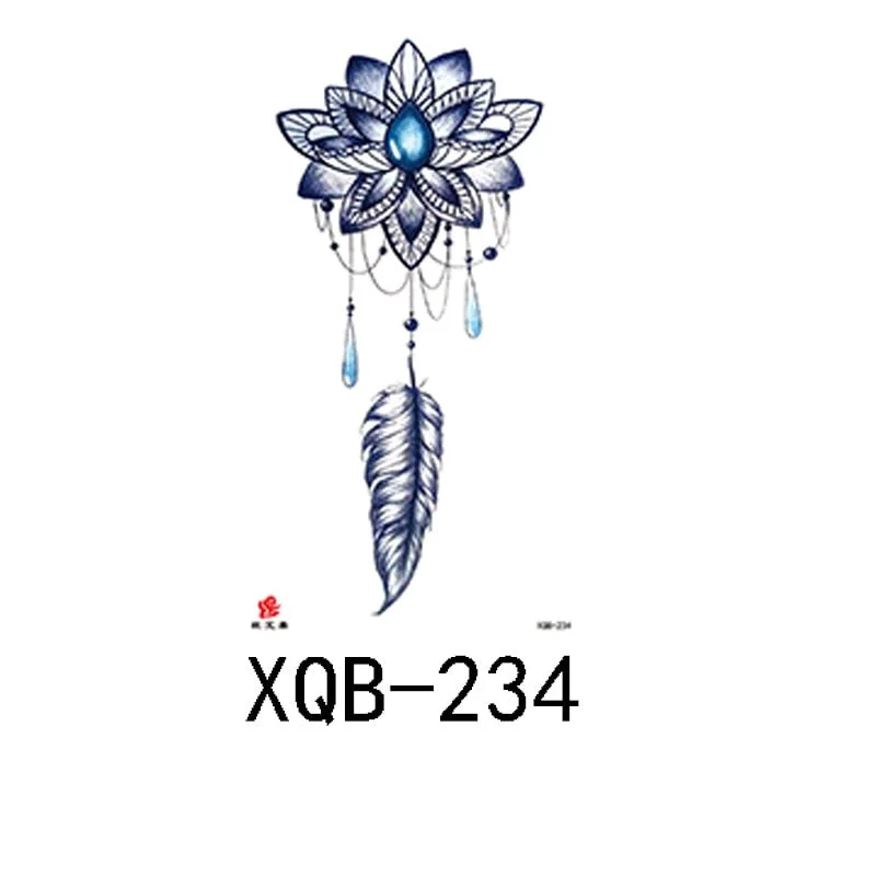 Small Full Arm Waterproof Tattoo Sticker Half Arm Arm Painted Flower Animal Arm Lasting European and American Tattoo Sticker