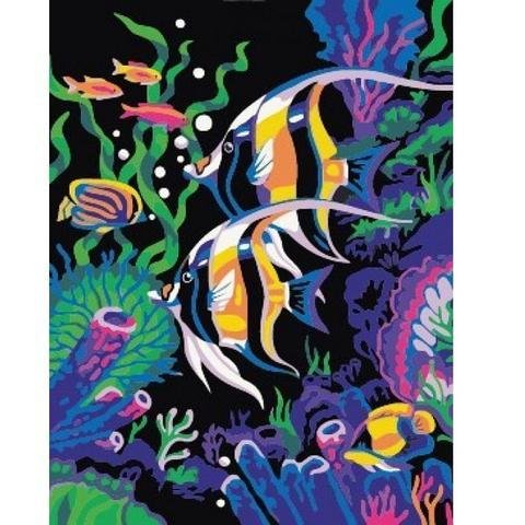 DIY Paint by Numbers Canvas Painting Kit for Kids & Adults - Colorful Sea、bestdiys、sdecorshop