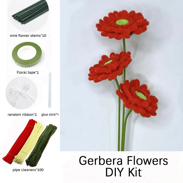 DIY Pipe Cleaners Kit - Gerbera