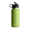 40oz Insulated Cup Mug Straw Lid Stainless Steel Thermos Water Bottle Wide Mouth