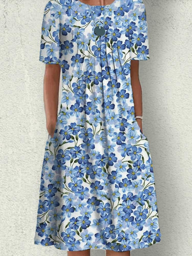 Women Long Sleeve V-neck Graphic Floral Printed Top