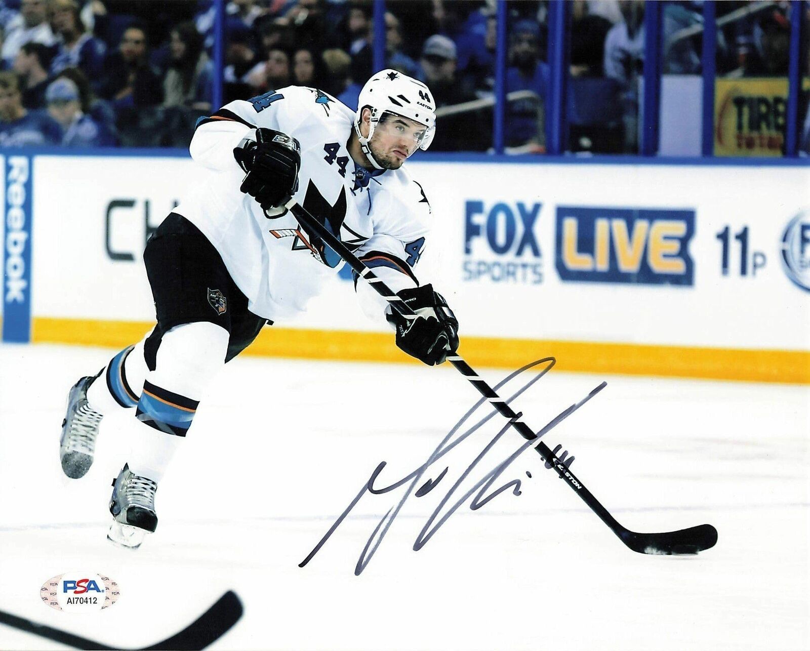 Marc-Edouard Vlasic signed 8x10 Photo Poster painting PSA/DNA San Jose Sharks Autographed