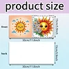 6 stücke sun diy diamant kunst grußkarten dankkarten und feiertagssegen