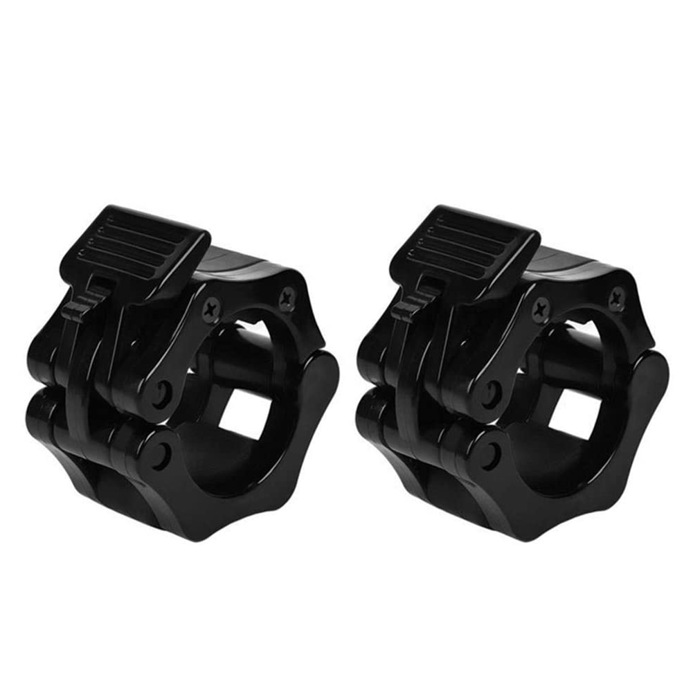 

2pcs  Body Building Dumbbell Clip Weight Lifting Barbell Collar, Black, 501 Original