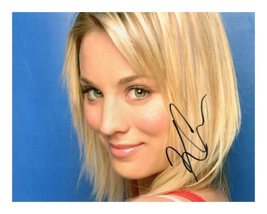 KALEY CUOCO AUTOGRAPHED SIGNED A4 PP POSTER Photo Poster painting PRINT 9