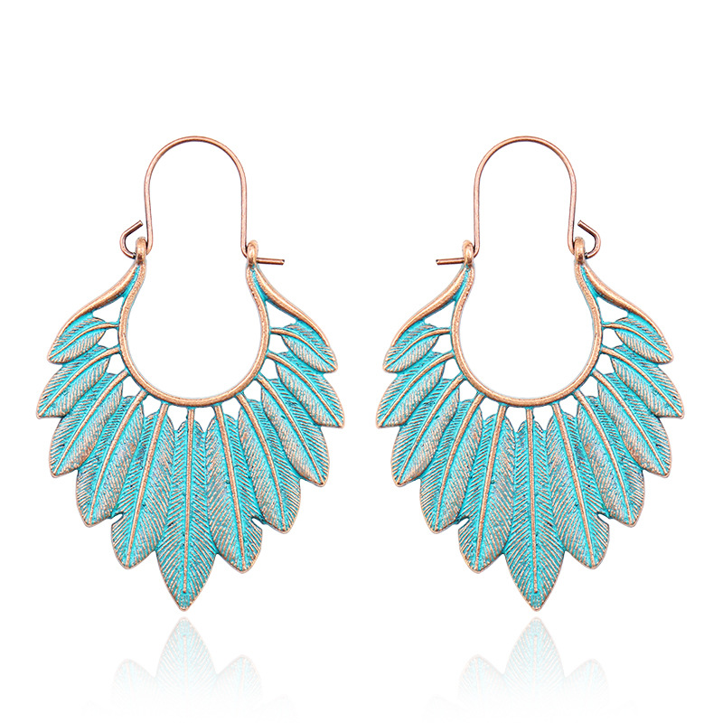 Women's Bohemian Court Hollow U-shaped Earrings