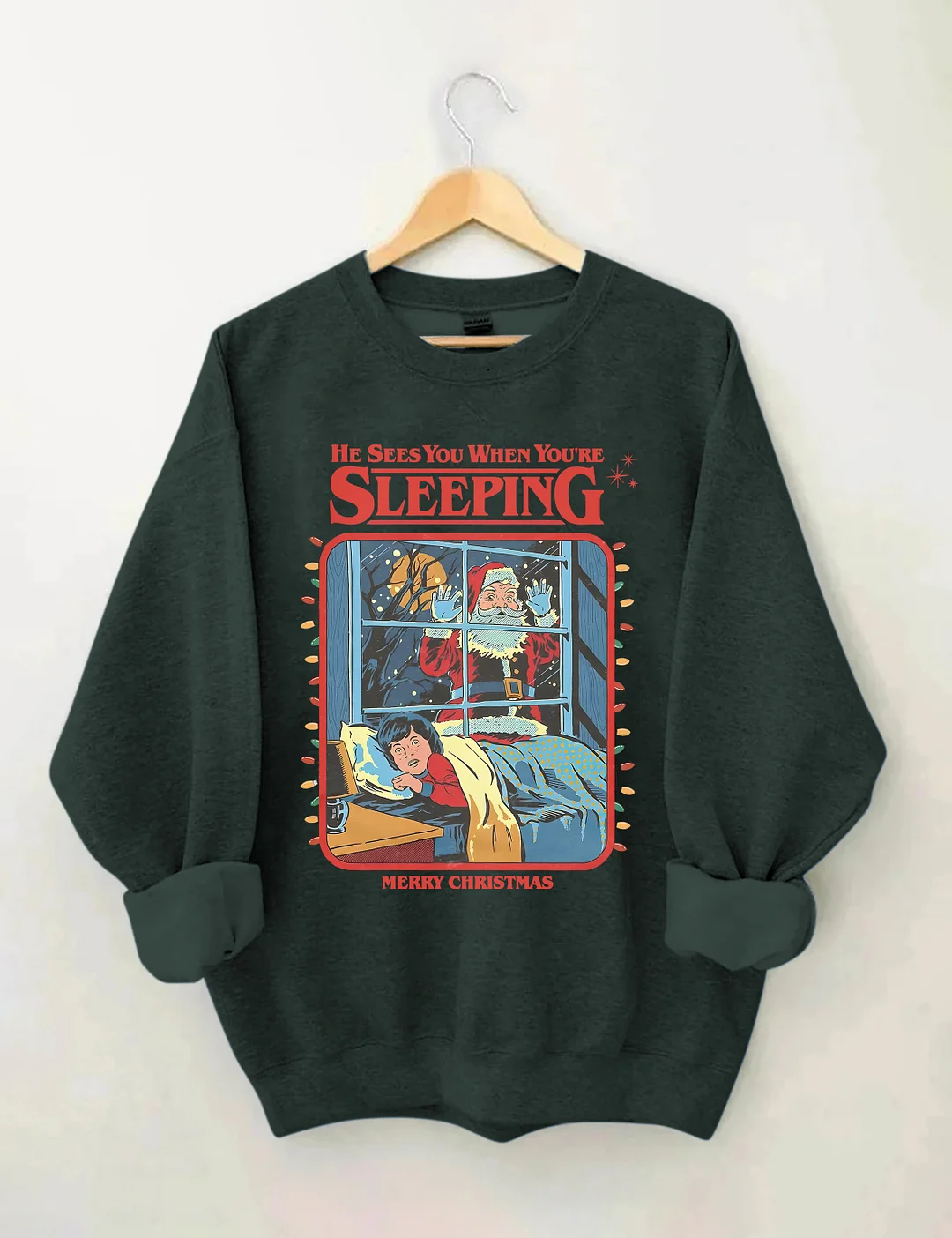 Vintage Creepy Santa Claus Sweatshirt