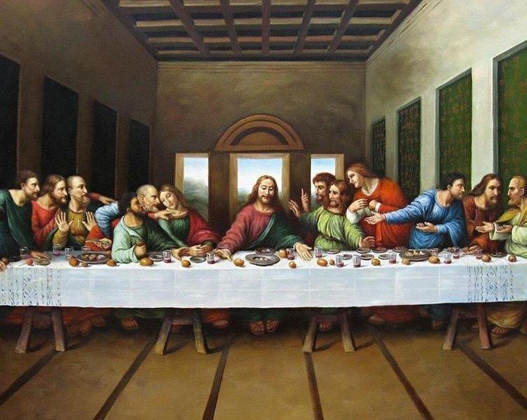 JESUS THE LAST SUPPER Glossy 8 x 10 Photo Poster painting Poster Print