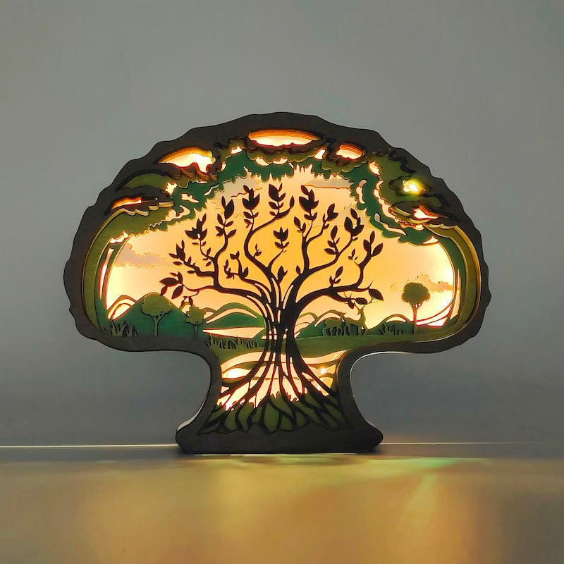 WoodyOrnament Tree Of Life Carving Handcraft Gift