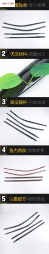 适用于长安25款启源Q07雨挡无边框面板装饰改装装饰配件汽车用品