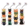 4Pcs DIY Cat Diamond Painting Bookmarks