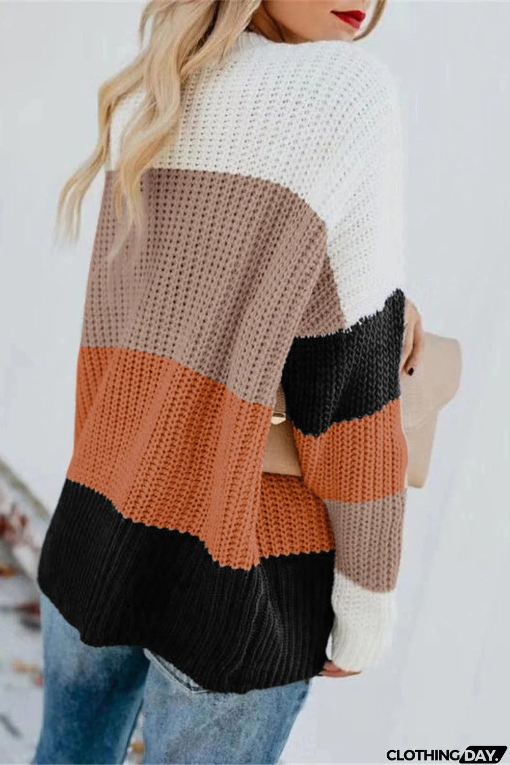 Casual Colorblock Sweater