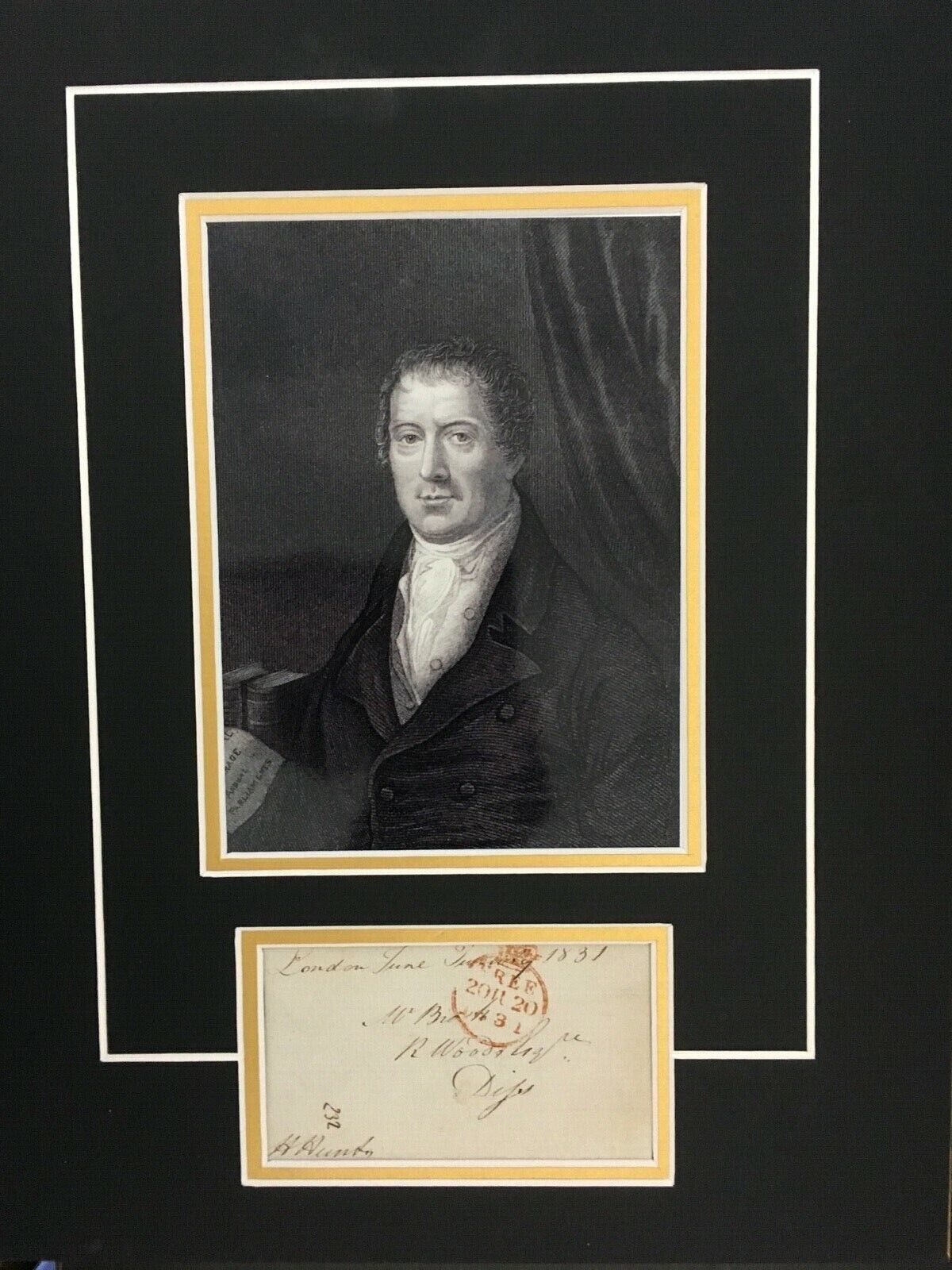 HENRY ' ORATOR ' HUNT - MP & SPEAKER AT PETERLOO MASSACRE - SIGNED Photo Poster painting DISPLAY