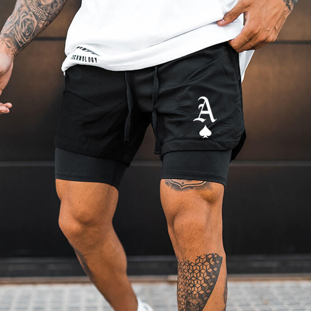 Men's Ace Of Spades Shorts Performance Shorts