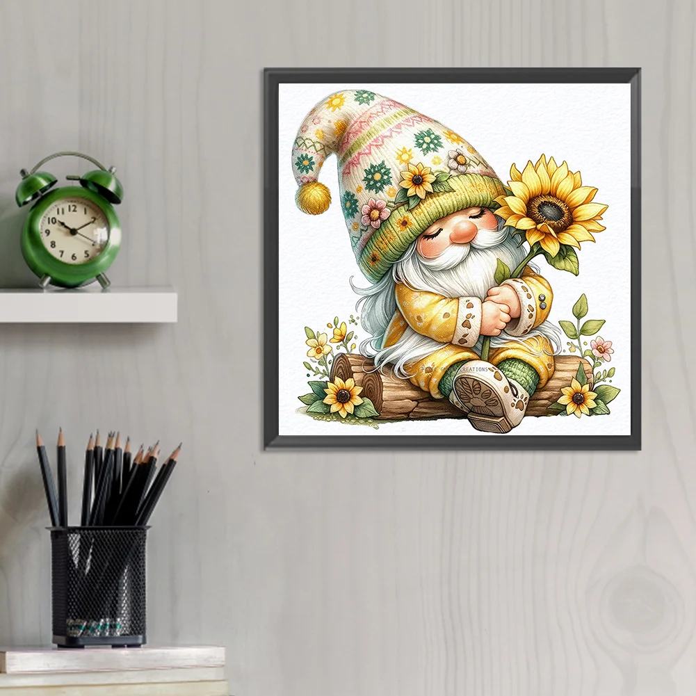Diamond Painting - Full Round Drill - Easter Gnome(Canvas|30*30cm)