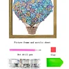 Framed DIY Special Shape Double sided Print Clear Framed Diamond Painting Kit(23x23cm)