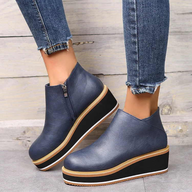 Pure color low cut British style ladies casual shoes