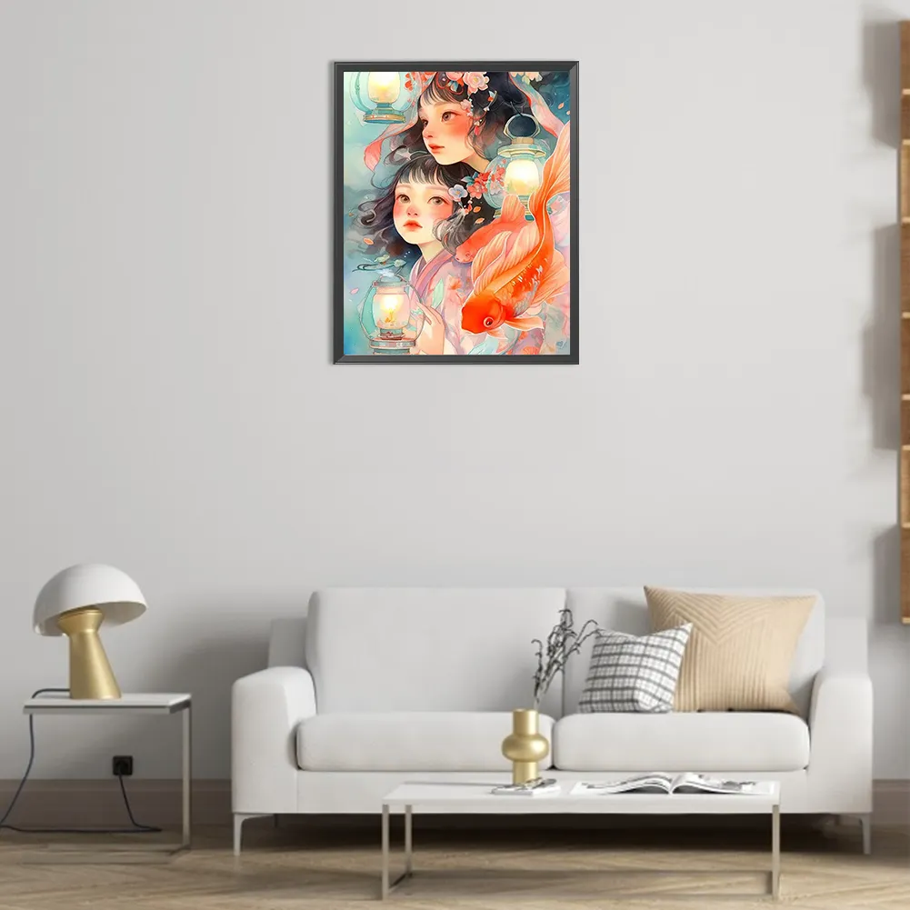 Full Round Diamond Painting 40*50cm - Girl