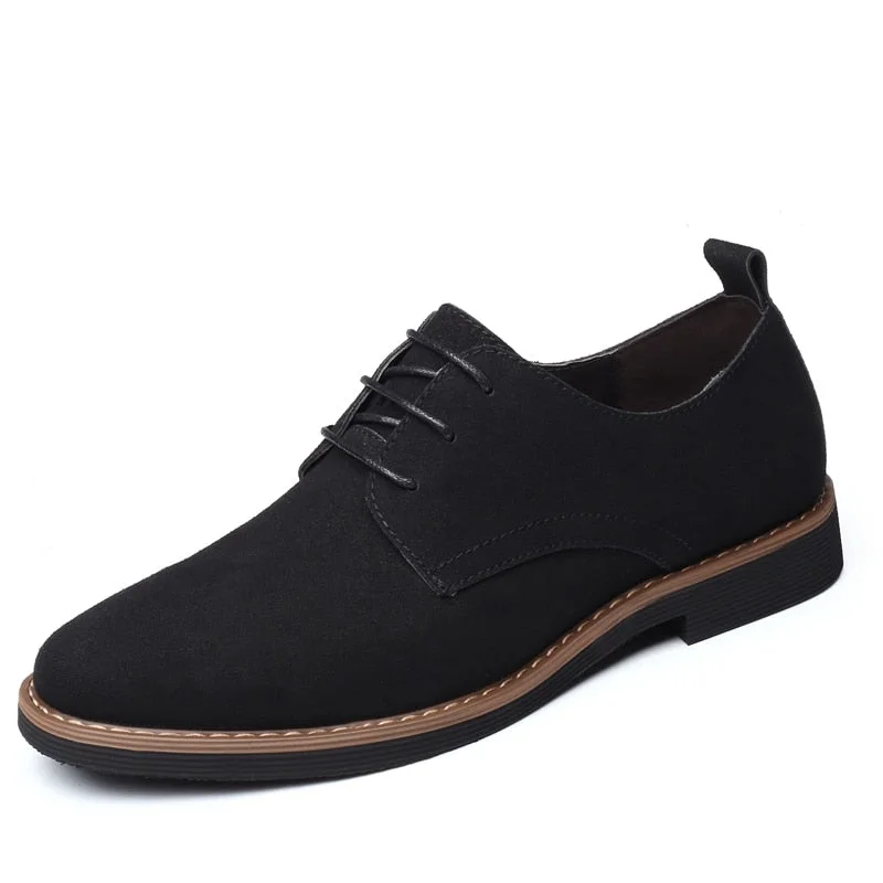 Men Oxfords Suede Leather Dress Shoes Men Casual Shoes Sneakers Luxury Brand Moccasins Loafers Men Classic Flats Plus Size 38-48