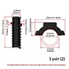 Electric Shifter Batterys Fixer Lightweight Versatile Rubber Batterys Clamp Quick Install 20 To 29mm Bicycle Batteries Mount for Road Bike Assembly&Maintenance