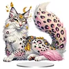Cat DIY Acrylic Desktop Diamond Art Kit Single-Sided for Home Decor