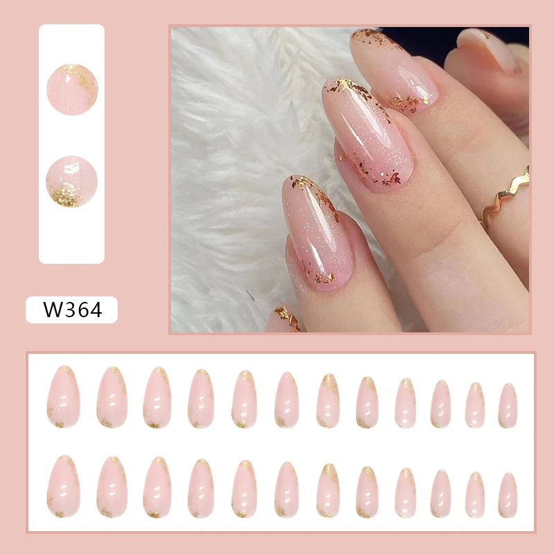 Churchf Churchf Powder Through Minimalist In Almond Armial Shiny Gold Powder Atmospheric Sweet Wearable Nail Film Finished Nails