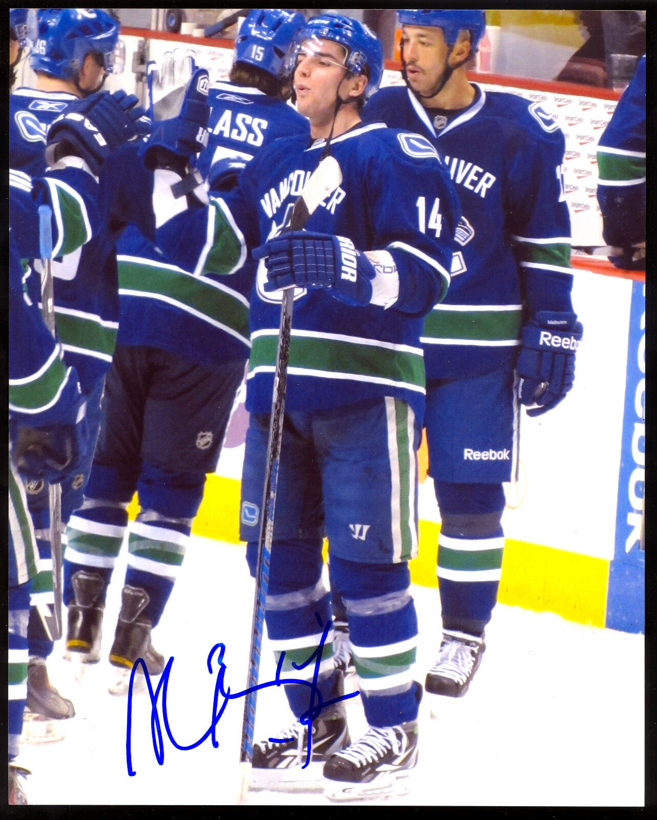 VANCOUVER CANUCKS HOCKEY 14 ALEXANDRE BURROWS AUTO Photo Poster painting 8X10 SIGNED AUTOGRAPH