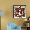 Diamond Painting-DIY Round Part AB Drill Christmas Snowman (35*35CM)