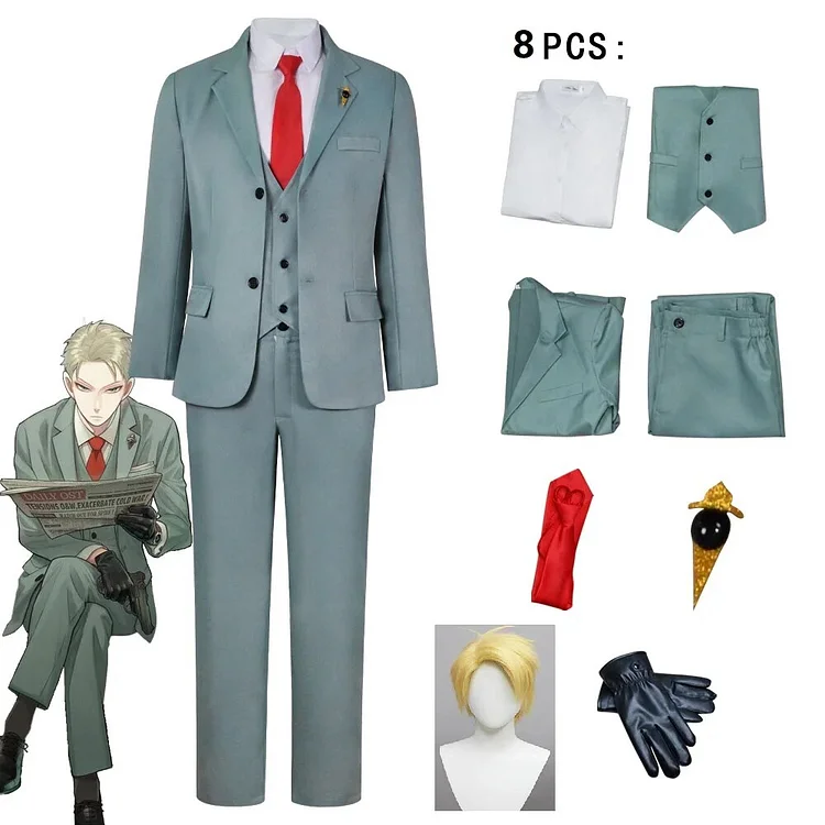 【Wetrose】In Stock Spy X Family Loid Forger Cosplay Costume Male Twilight Anime Suit Full Set Wig Outfit Halloween