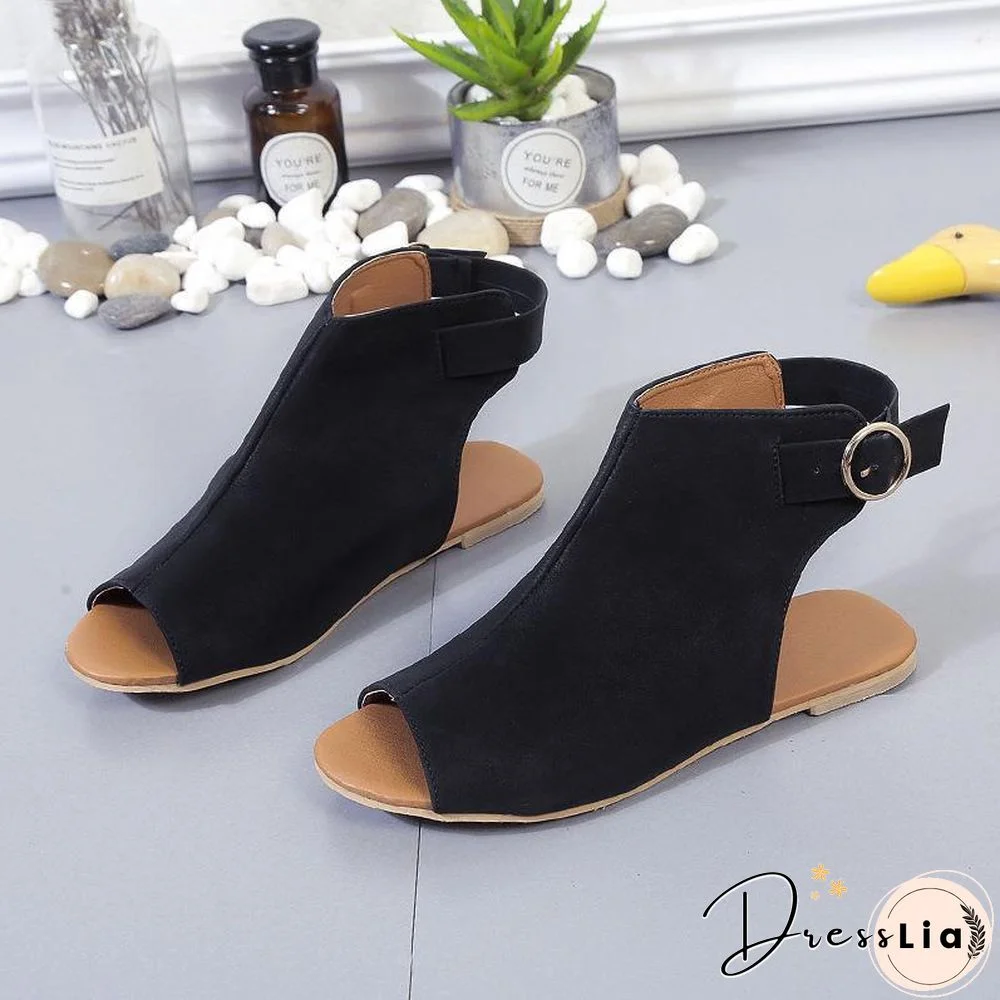 Open-Toe Women Flat Sandals