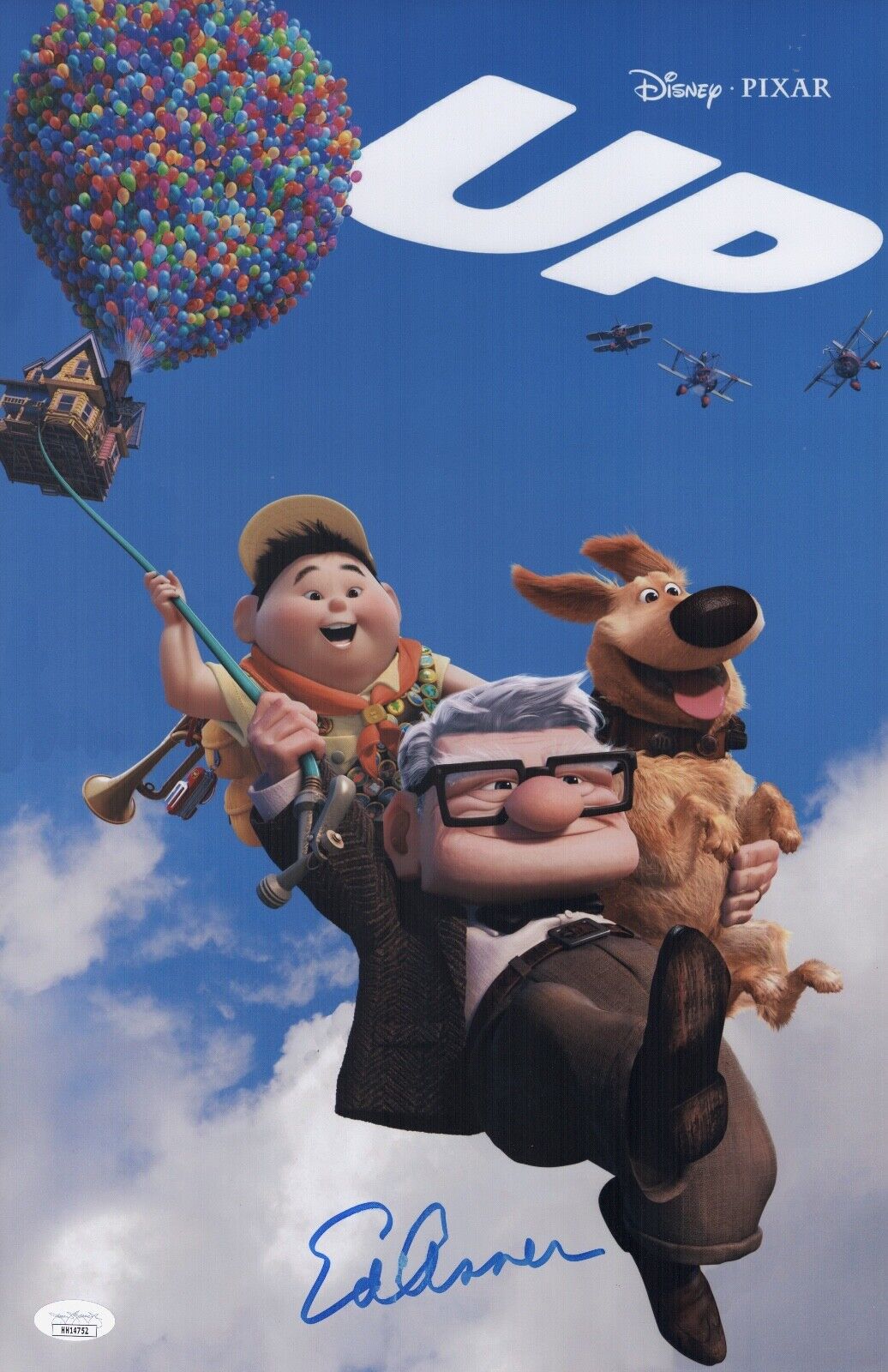 ED ASNER Signed 11x17 Photo Poster painting UP Carl Fredricksen IN PERSON Autograph JSA COA