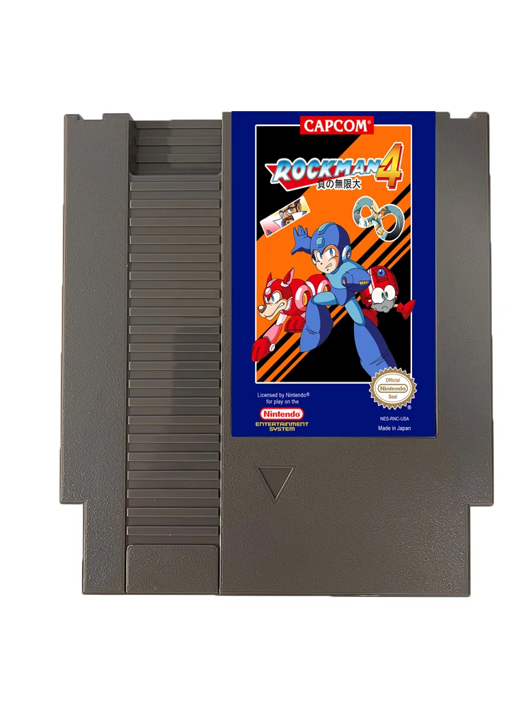 Rockman 4 Minus Infinity NES For Nintendo Entertainment System Console - 8 Bit Game Cartridge