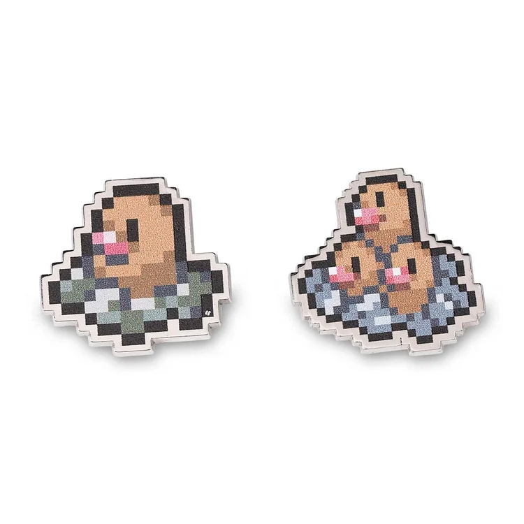 Diglett & Dugtrio Pokémon Pixel Pins (2-Pack)