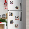 (US Local)6Pcs Acrylic 2D Flat Pandas Diamond Painting Fridge Magnet for Fridge Whiteboard