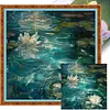 River Lotus-14CT Stamped Cross Stitch 40*40cm tapestrymarket