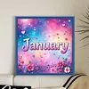 January-18CT Stamped Cross Stitch 25*25cm/9.84*9.84in tapestrymarket