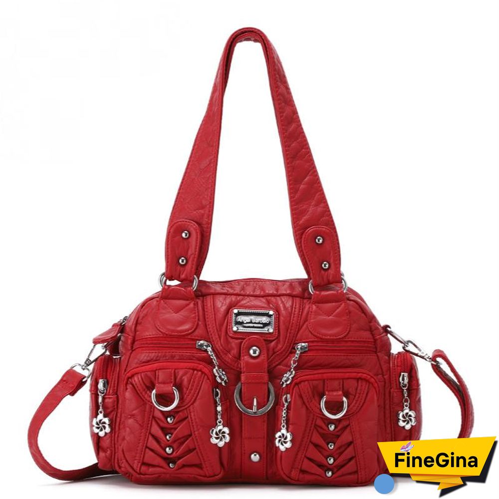 Retro Pure Color Tote Bag