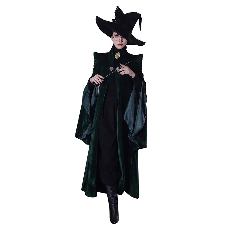Harry Potter Minerva McGonagall Cosplay Costume Halloween Suit