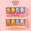 8 BOXES Cute Ice Cream Candy Shapes 4in1 Erasers Set for Kids Student Office Exam Stationery Gift