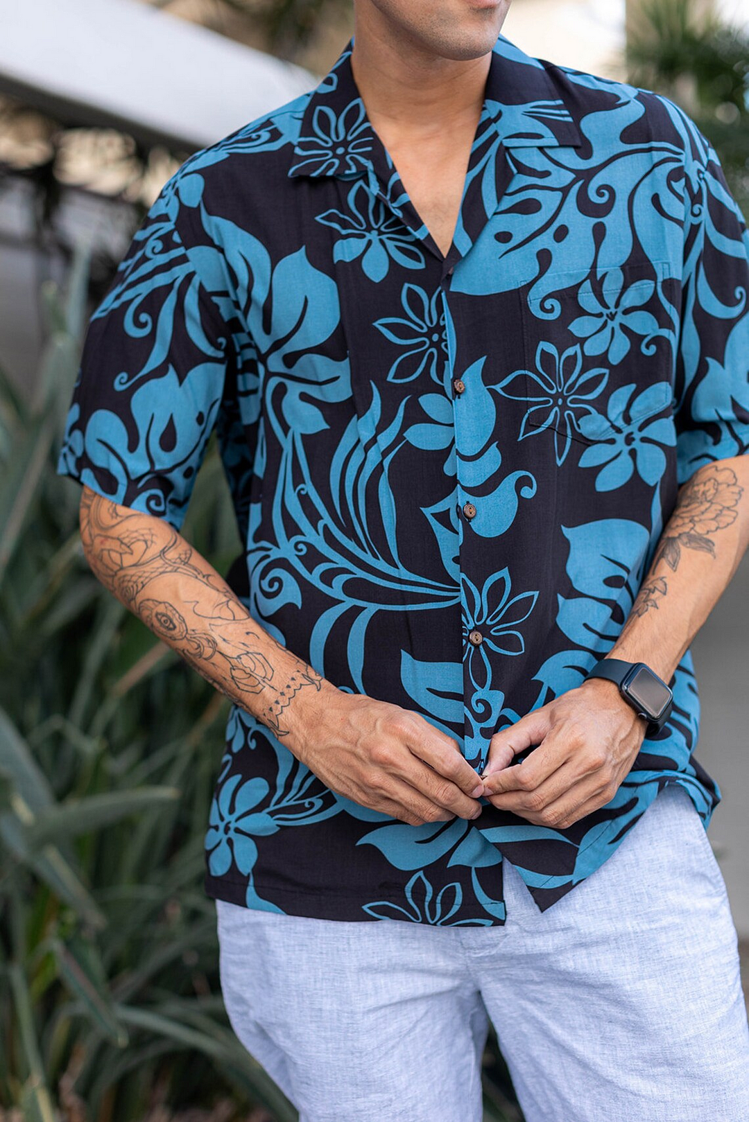 Abstract Hawaiian Aloha Shirt