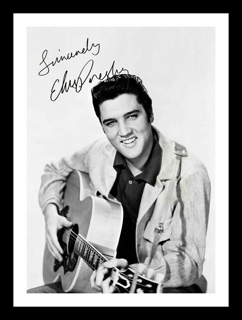 Elvis Presley Autograph Signed & Framed Photo Poster painting 1