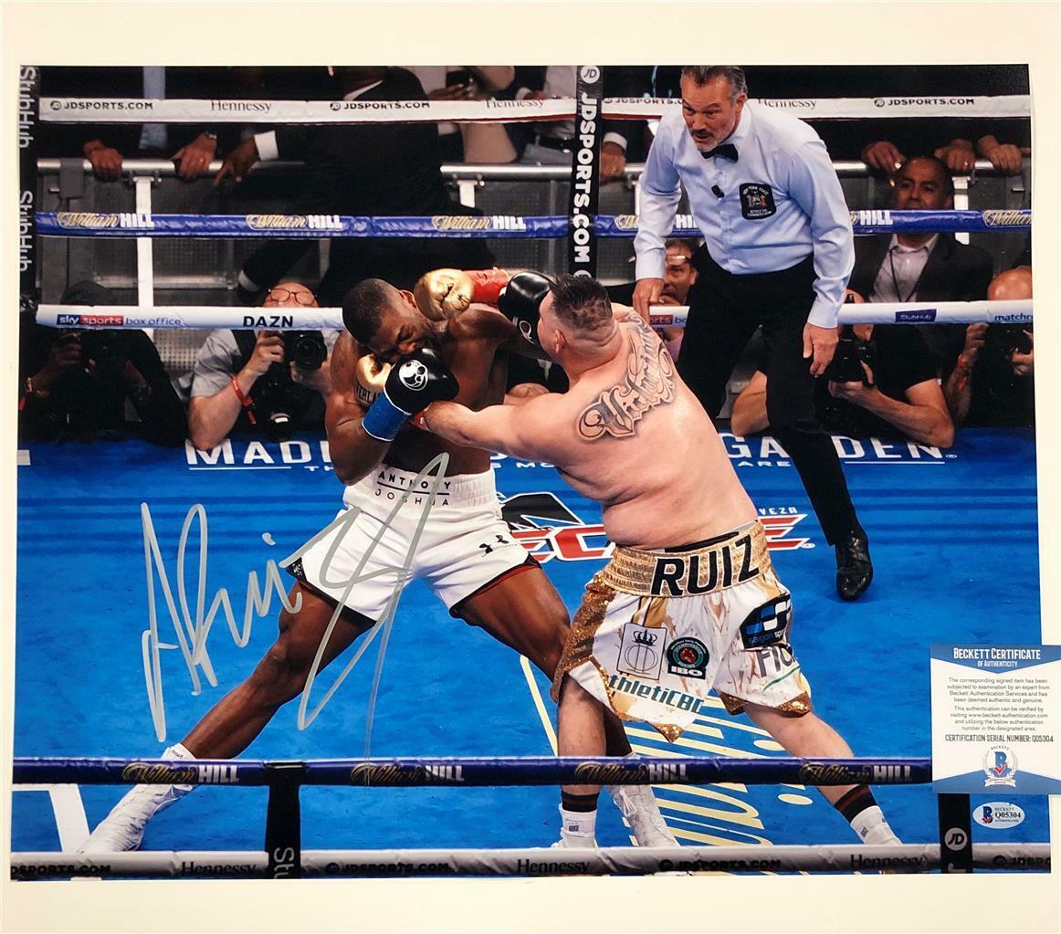 ANDY RUIZ JR Autograph Signed 16x20 Photo Poster painting vs. Anthony Joshua C ~ Beckett BAS COA