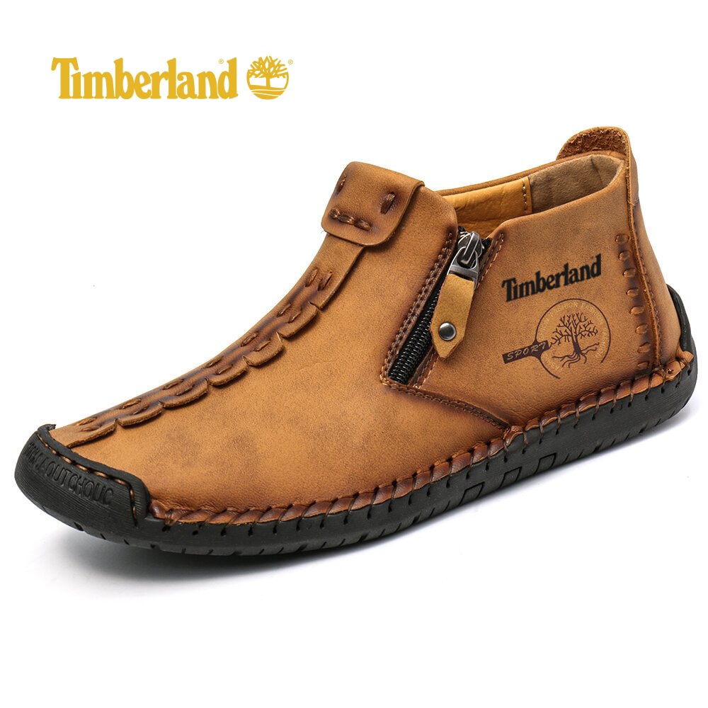 Timberland zapatos de cuero de hombre cosidos a mano 2022 al aire libre