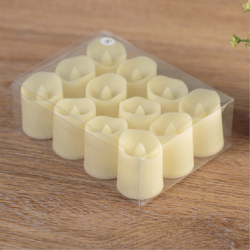 

12 sets of flameless LED wishing candles battery-powered warm white electri, 501 Original