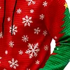 3D Print Christmas Ugly Sweater Retro Color-blocked Men's Hooded Sweatshirt