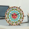 5D DIY Crystal Diamond Painting Wooden Handmade Mandala Clock Kits