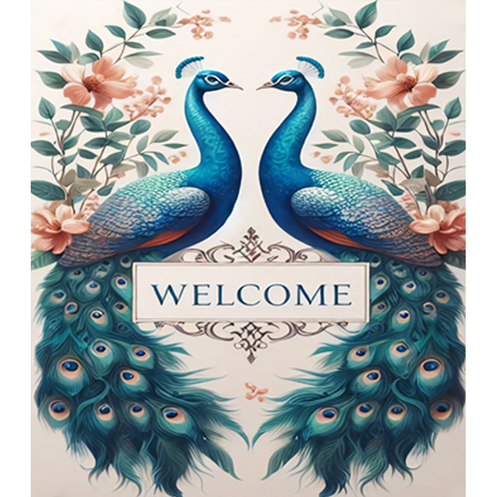 Peacock 35*40cm(canvas) full round drill diamond painting