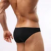 Men's Nylon Solid Contour Pouch Bikini Briefs