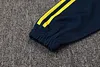 Joyfball 2024/2025 Kids Size Juventus Long Zipped Jacket Royal Blue Football Jersey （Vintage style）