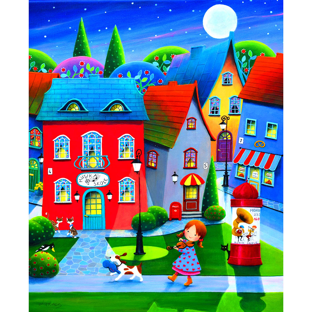 

Girl and Violin - 1000 Pieces Jigsaw Puzzle, 501 Original